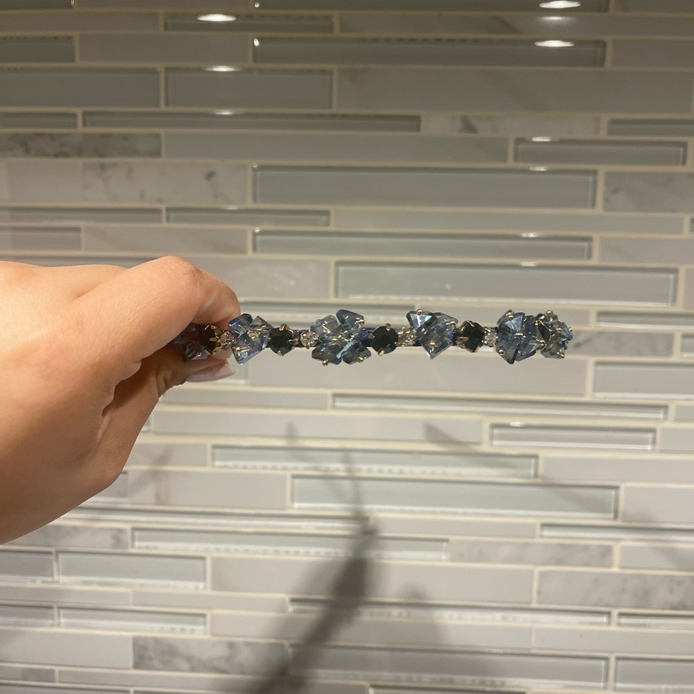 Elegant Blue Crystal headband